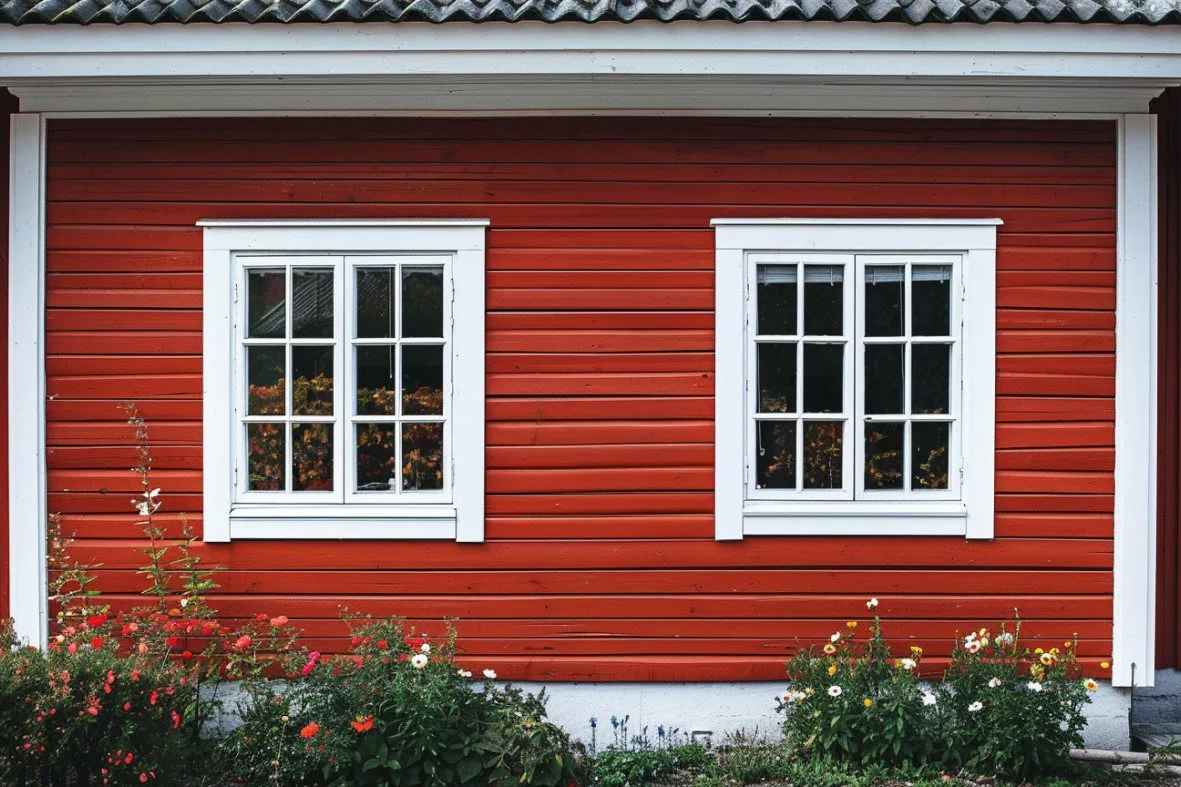 red wooden house 1
